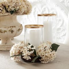 Two Tone Hydrangea Wreath 14 Inch