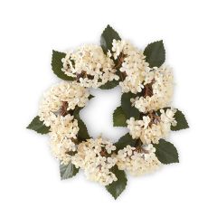 Two Tone Hydrangeas Wreath 16 Inch