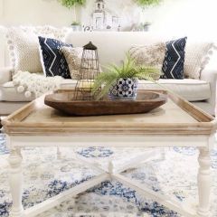 Two Tone Rustic Coffee Table
