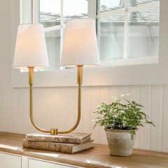 U Shape Double Light Desk Lamp