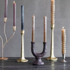 U Shape Stoneware Taper Holder