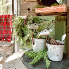 Unique Metal Deer Planter Set of 2