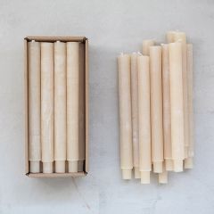Unscented Powder Taper Candle Set of 12