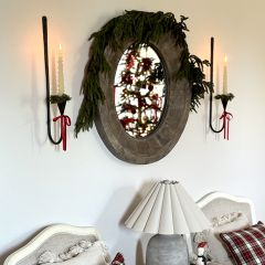 Unscented Tree Shaped Eggnog Taper Candle