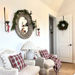 Unscented Tree Shaped Eggnog Taper Candle