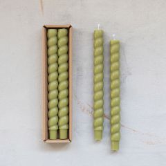 Unscented Twisted Taper Candle Set of 4