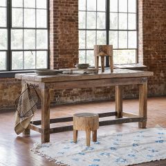 Upcycled Wood Kitchen Island