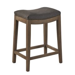 Upholstered Saddle Seat Counter Stool