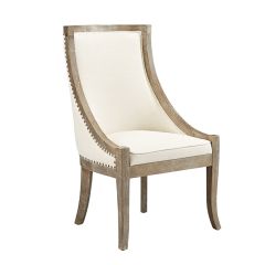 Upholstered Scoop Back Accent Chair