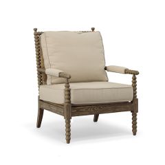 Upholstered Spindle Accent Chair
