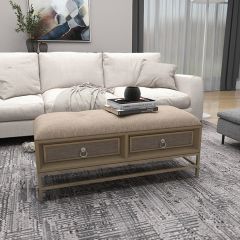 Upscale Cottage Storage Bench