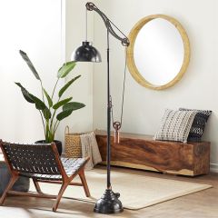 Urban Farmhouse Pulley Floor Lamp