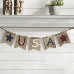 USA and Stars Banner Sign