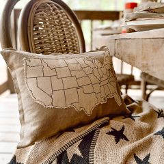 USA Applique Accent Pillow