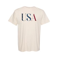USA Ivory Cotton Tee