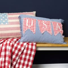 USA Pennant Flag Pillow