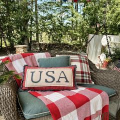 USA Stonewashed Lumbar Pillow