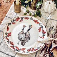 Vagabond House Fall Turkey Bone China Dinner Plate