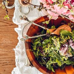 Vagabond House Lily Salad Server Collection