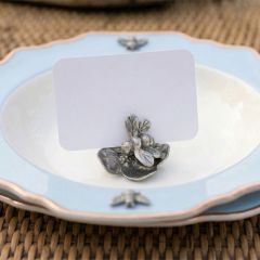 Vagabond House Pewter Bee Place Card Holder