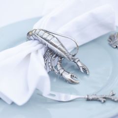 Vagabond House Pewter Prawn Napkin Ring