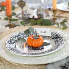 Vagabond House Pumpkin Place Card Holder