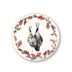 Vagabond House Fall Turkey Bone China Salad Plate