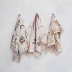 Vegetable Cutlery Tea Towel Set of 3