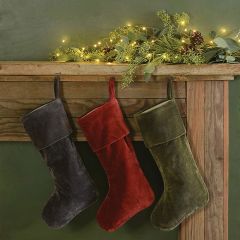 Velvet Christmas Stocking