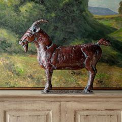 Verdigris Billy Goat Figure