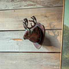 Verdigris Elk Head Wall Decor