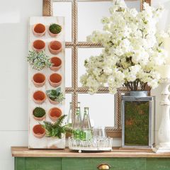 Vertical Herb Planters Wall Decor 32 Inch