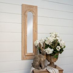 Vertical Wood Framed Mirror