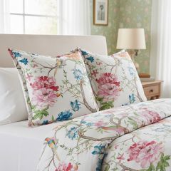 Vibrant Bird Floral Euro Sham