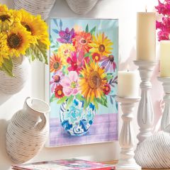 Vibrant Floral Bouquet Framed Wall Art