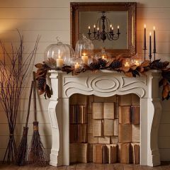 Victorian Inspired Decorative Mantel