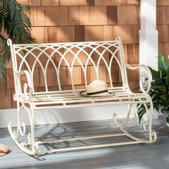 Victorian Inspired Garden Rocker Bench