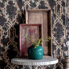 Vintage Carved Wood Serving Tray