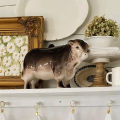 Vintage Cow Ceramic Cookie Jar