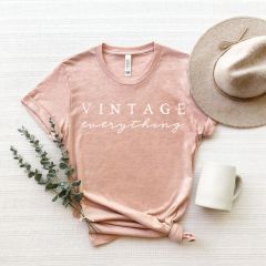 Vintage Everything Peach Cotton Tee