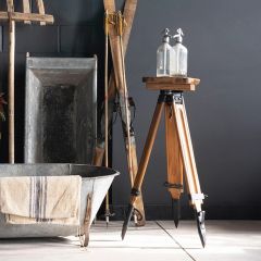 Vintage Farmhouse Tripod Pedestal Stand