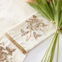 Vintage Floral Embroidery Kitchen Towel
