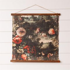 Vintage Floral Hanging Paper Tapestry