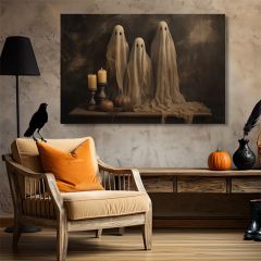 Vintage Ghost Canvas Wall Art