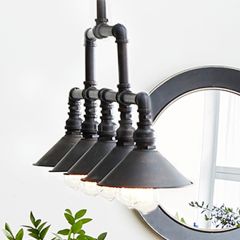 Vintage Industrial Pipe Pendant Light