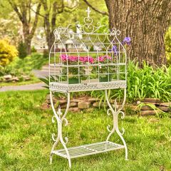 Vintage Inspired Cage Plant Stand