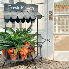 Vintage Inspired Flower Cart Stand
