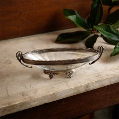 Vintage Inspired Footed Trinket Bowl