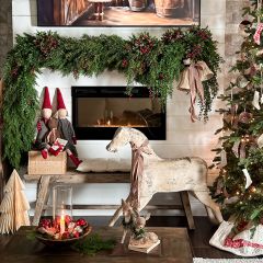 Vintage Inspired Hobby Horse Statue