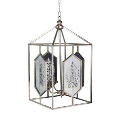 Vintage Inspired Iron Lantern Chandelier